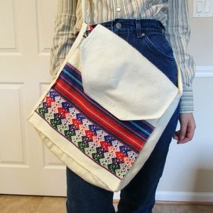 Tribal print tote bag